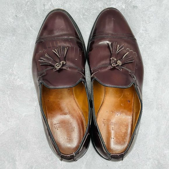 Ellen Edmonds Cap Toe Braided Tassel Slip On Brown Men’s Dress Loafer Shoes size - Picture 6 of 16